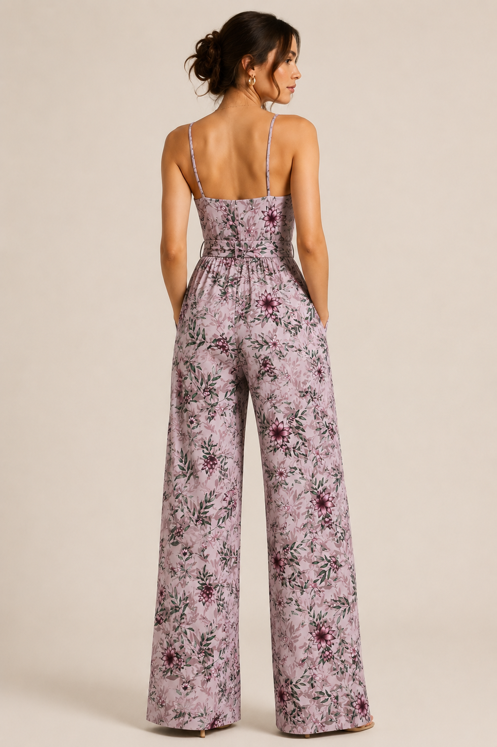 Blush Bloom Wrap Jumpsuit