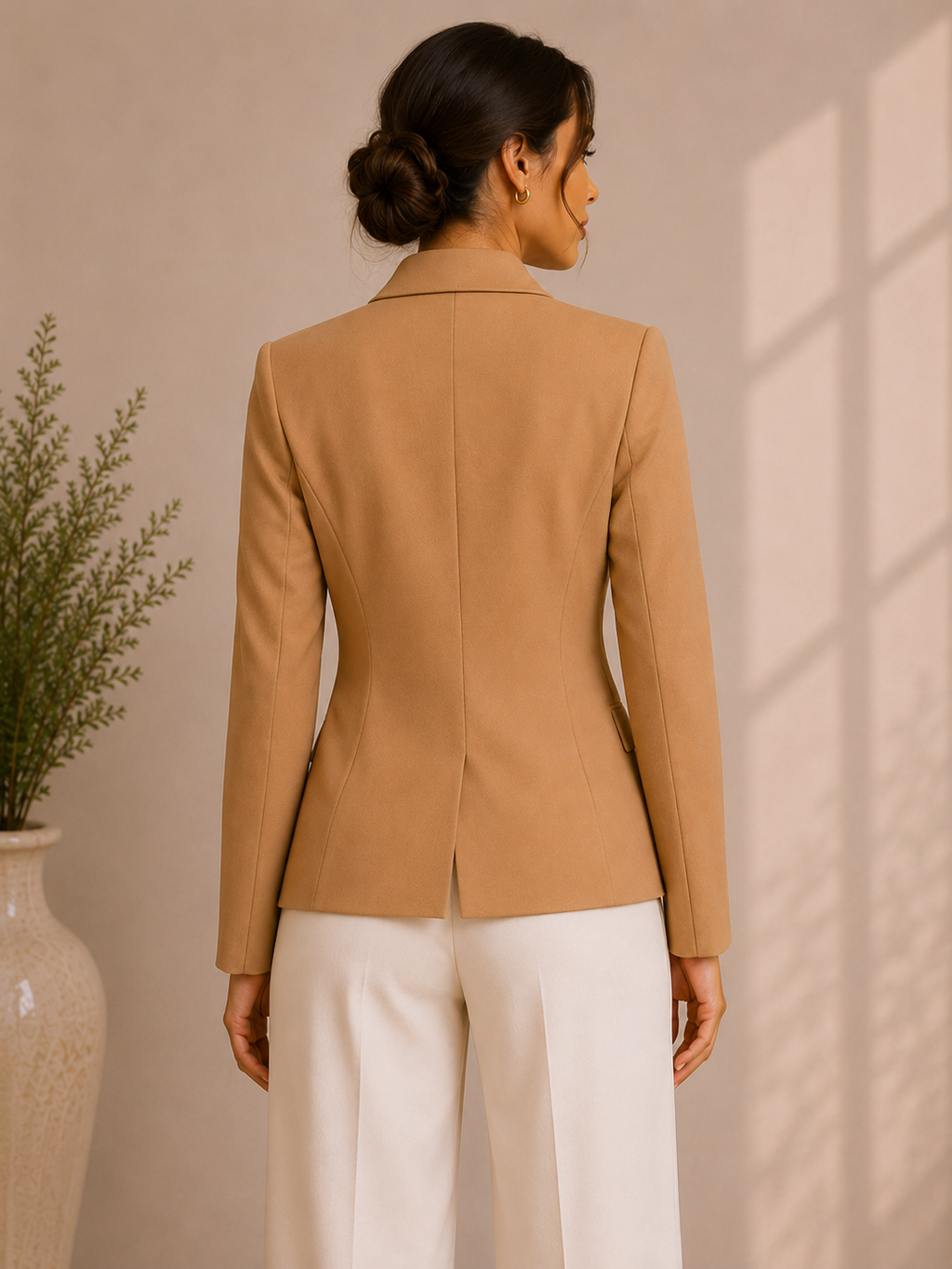 Classic Camel Tailored Blazer
