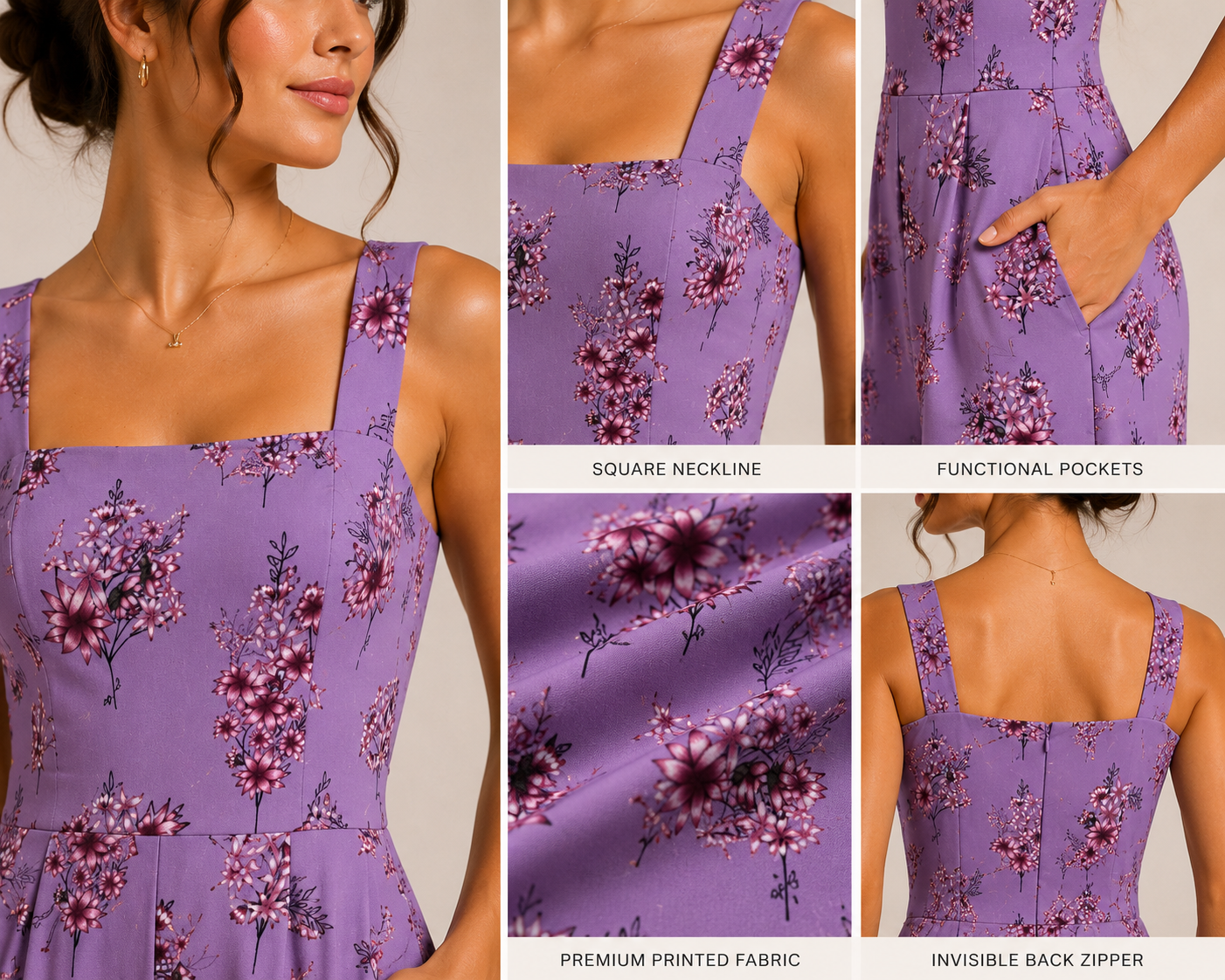 Lavender Bloom Wide-Leg Jumpsuit